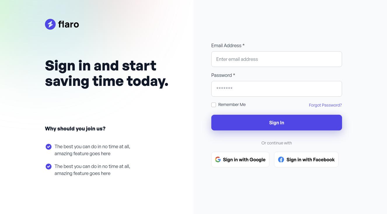Bootstrap Sign in / Sign up Component