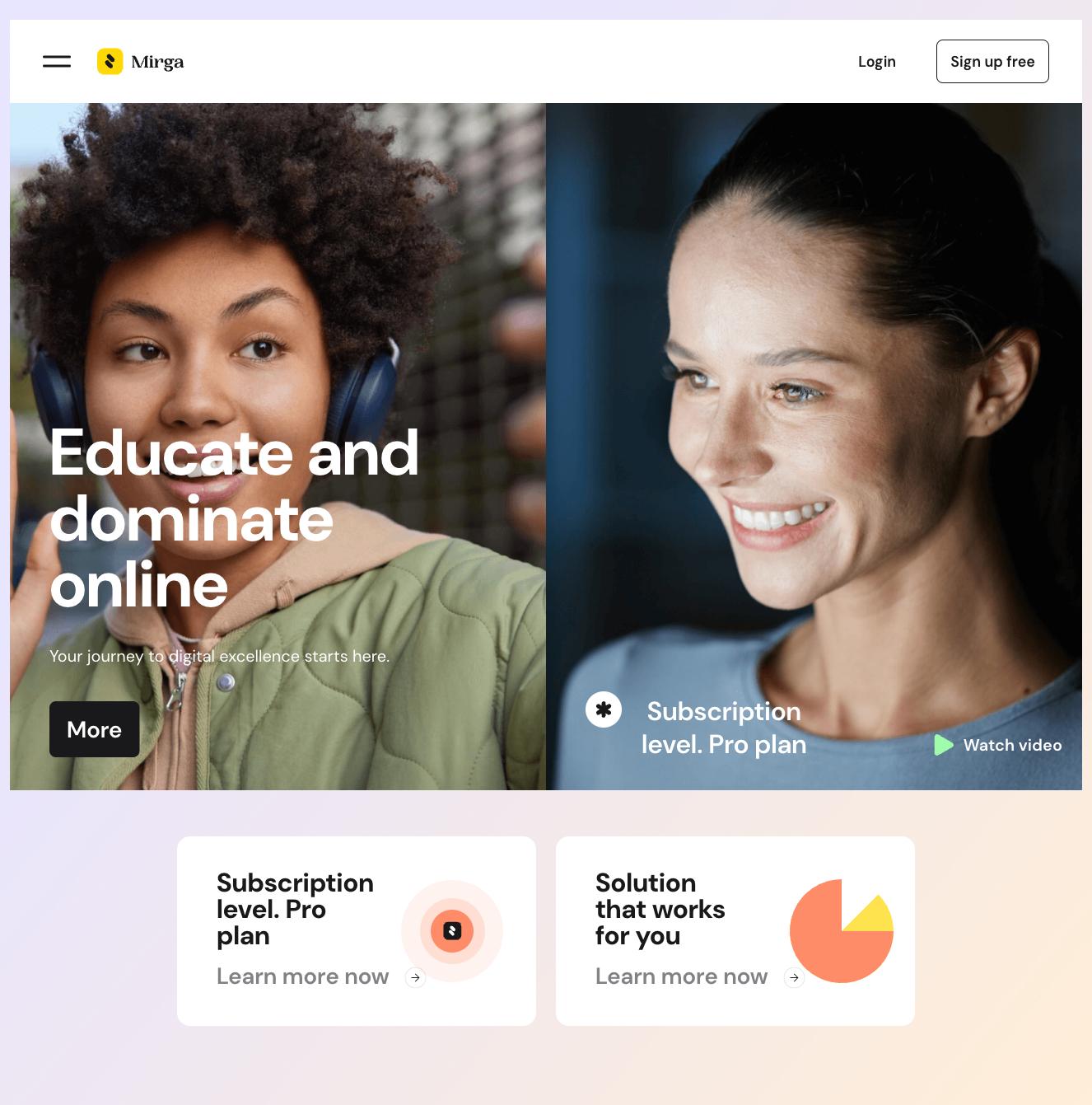 Hero section component #2