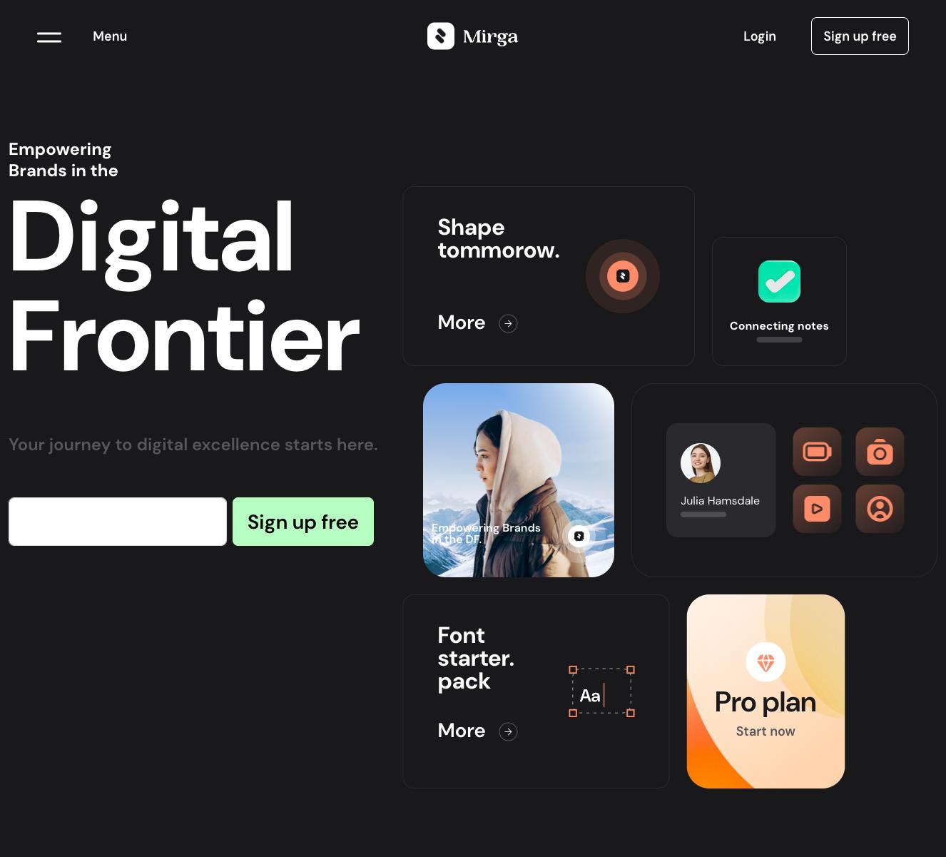 Hero section component #6