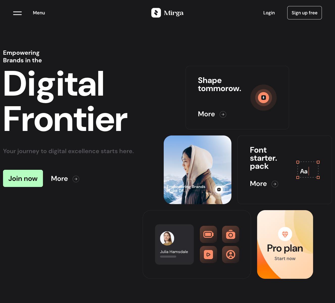 Hero section component #7