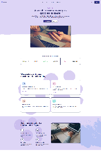 Colorful and full of lines SaaS Website