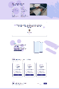 Colorful and full of lines SaaS Website